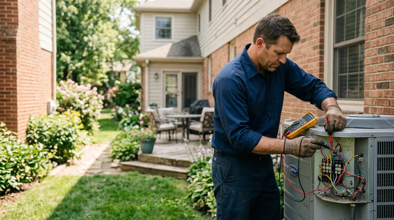 HVAC technician working near South Dartmouth, MA